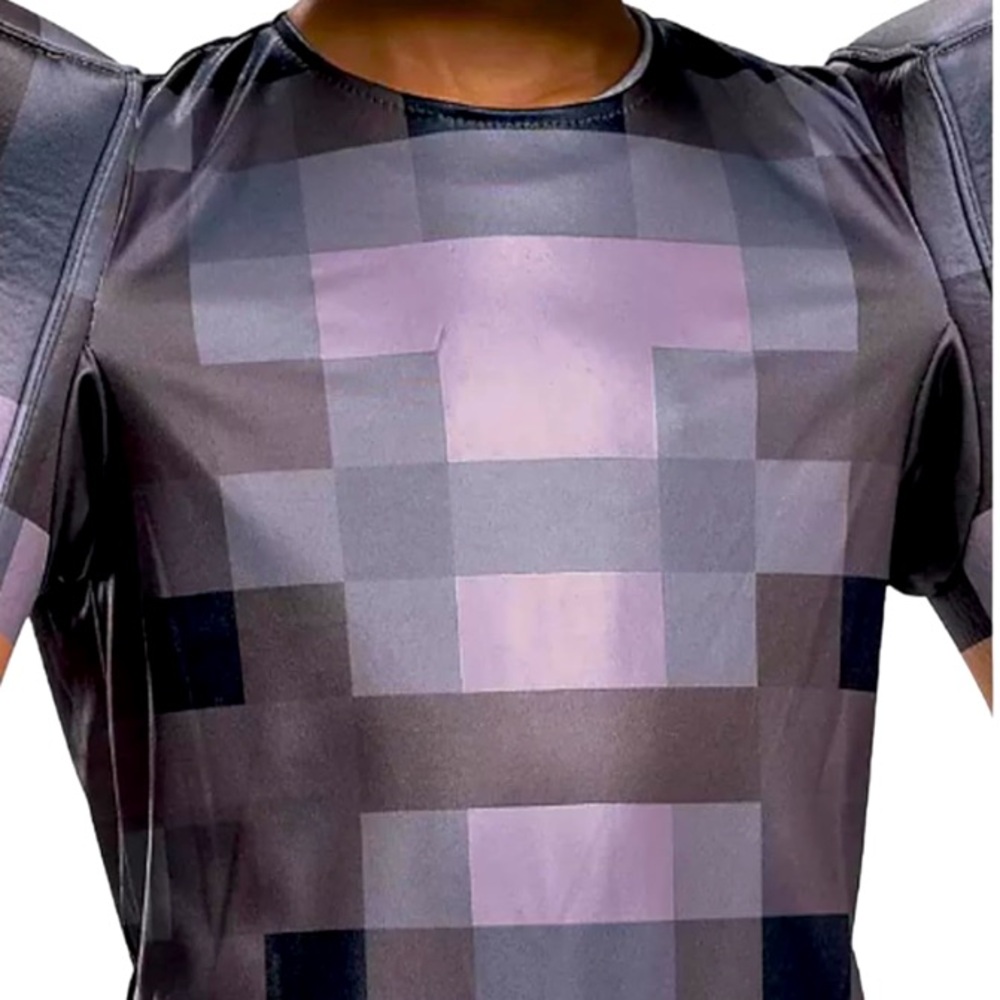 DISGUISE Minecraft Steve in Netherite Armor Halloween Costume Child’s Sz Sm 4-6 - Picture 4 of 11